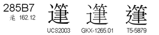 U+285B7
